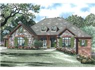 This is an artist's rendering of these European House Plans.