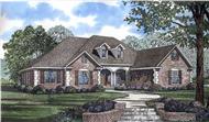 This view shows the Traditional style for these Traditional House Plans.
