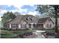 This view shows the Traditional style for these Traditional House Plans.