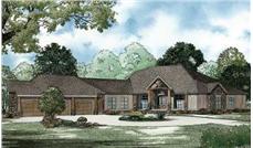 This image is a colored rendering of these Luxury Homeplans.