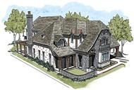 This is an artist's rendering for these French Country House Plans