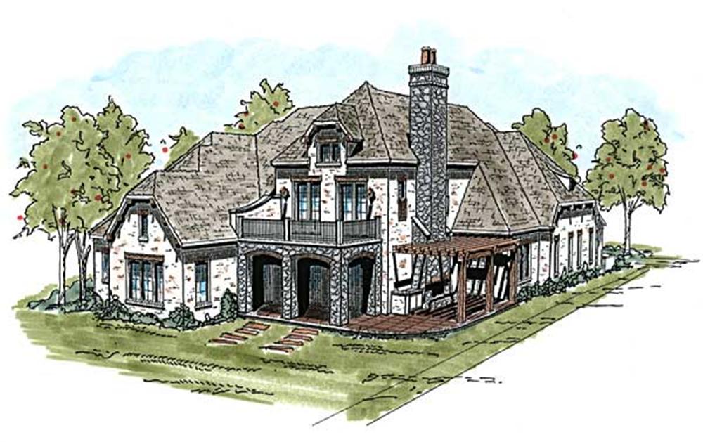 Home Plan Rear Elevation