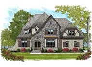 This is an artist's rendering of these Luxury Tudor Home Plans.
