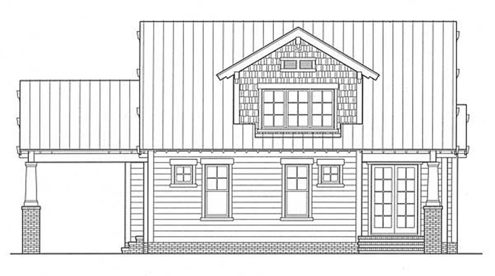 Home Plan Rear Elevation