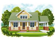 This is an artist's rendering of these Crafstman House Plans.
