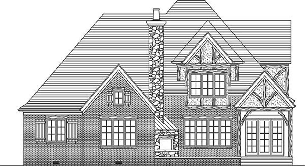 Home Plan Rear Elevation