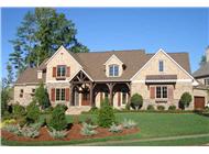 This is a color photo of these Craftsman Home Plans.