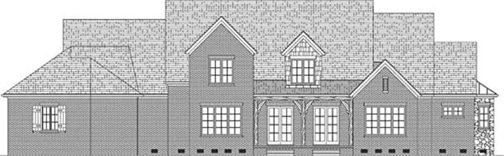 Home Plan Rear Elevation