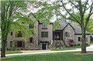 This is the front elevation for these Luxury House Plans.