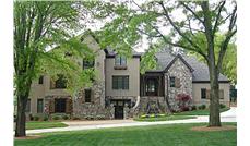This is the front elevation for these Luxury House Plans.