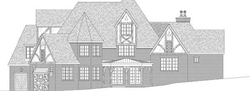 Home Plan Rear Elevation