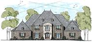 This is an artist's rendering for these Luxury European Home Plans.