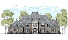 This is an artist's rendering for these Luxury European Home Plans.