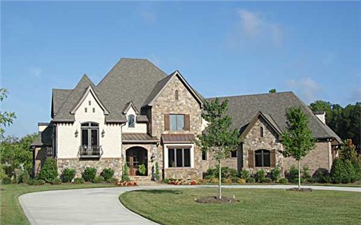 This is a color photo for these European Home Plans.
