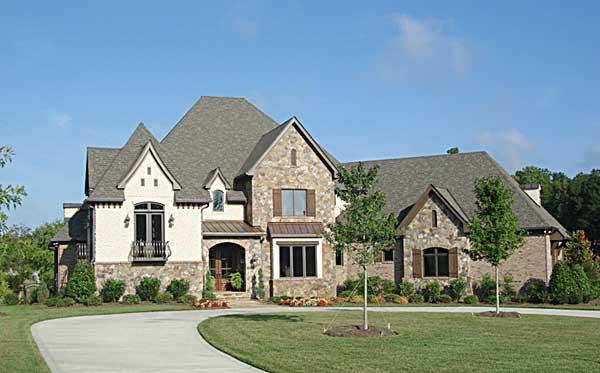 This is a color photo for these European Home Plans.