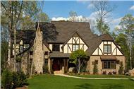 This is a color photo of these Tudor Home Plans.