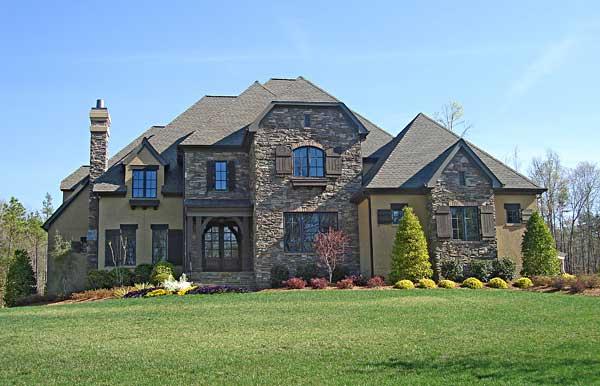 This is a color photo for these Luxury European Home Plans.