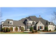 This is a color photo of these European house Plans.