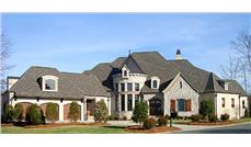 This is a color photo of these European house Plans.