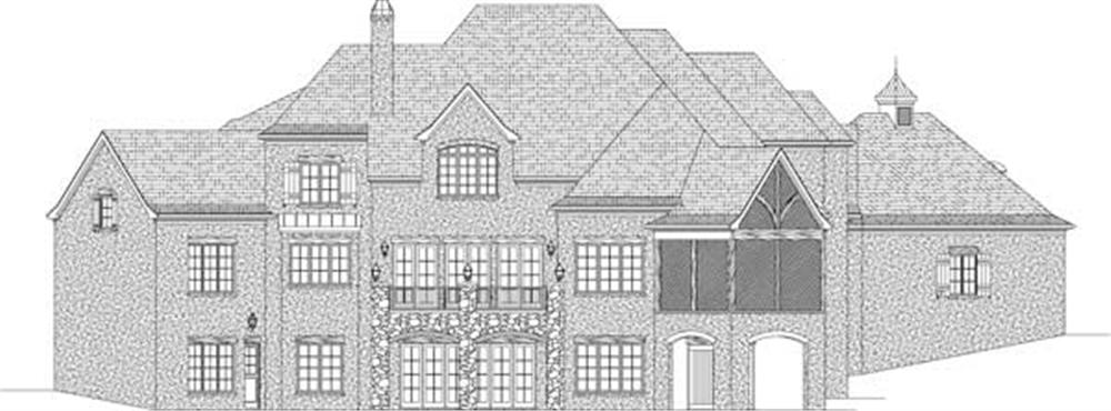 Home Plan Rear Elevation