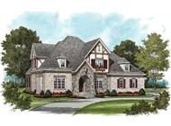 This is an artist's rendering of these European Tudor-Style House Plans.