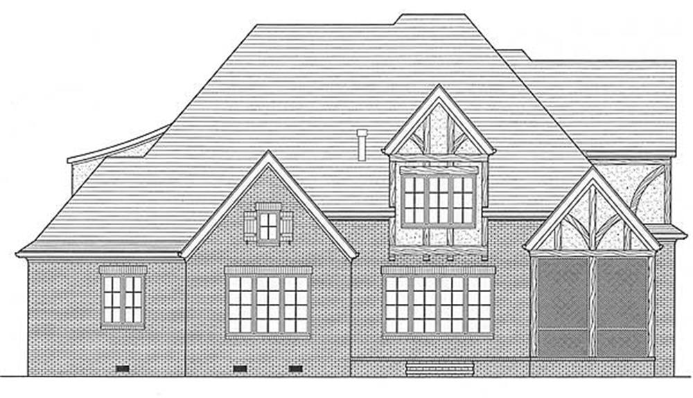 Home Plan Rear Elevation