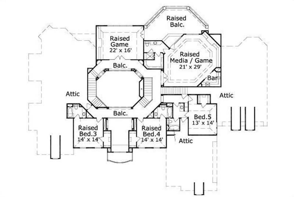 This image shows the game, media, and 3 bedrooms.