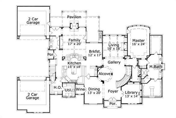 This image shows the living and dining areas along with the master bedroom and bath.