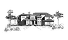 Luxury House Plans rendering.