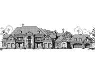 Rendering for Luxury House Plans.