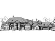 Rendering for Luxury House Plans.