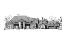 Rendering for Luxury House Plans.