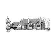 Luxury homeplans front rendering.