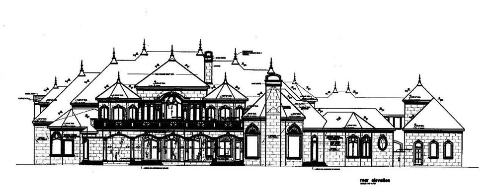 House Plans Rear Elevation