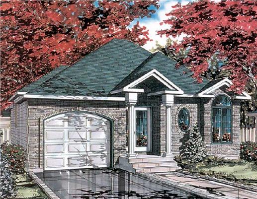 Color Rendering of this house plan