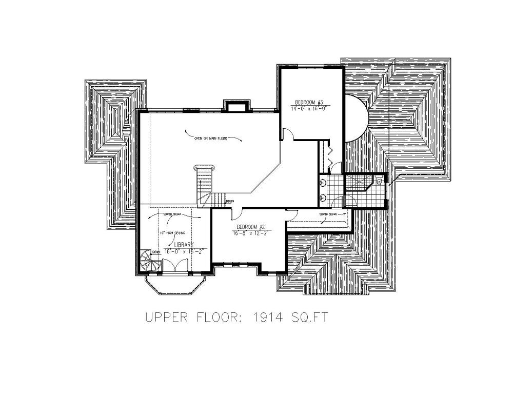 158-1147 house plan second story