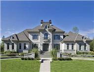 This is the front elevation for these European Luxury Home Plans.
