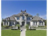This is the front elevation for these European Luxury Home Plans.