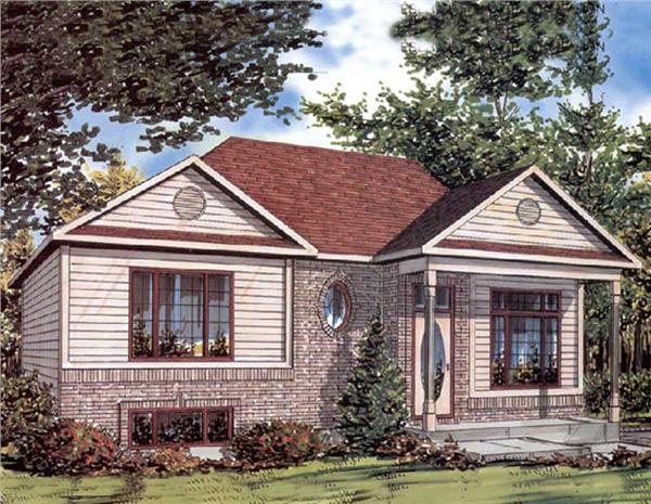 Color Rendering of this house plan