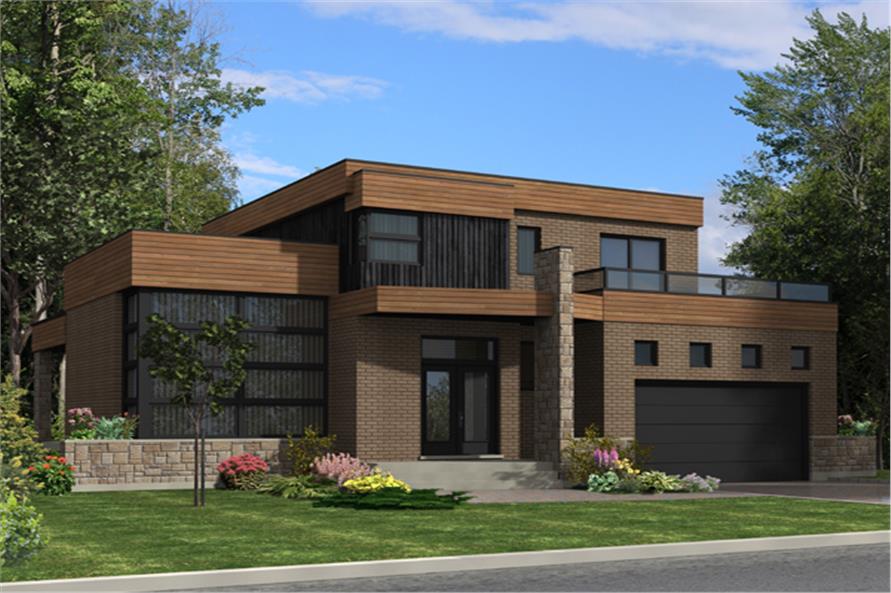 Contemporary House Plan #158-1275: 3 Bedrm, 1850 Sq Ft ...
