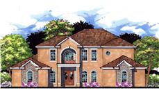 This is an artist's rendering for these Tuscan Home Plans.