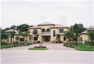 This is a color photo for these Mediterranean House Plans.
