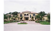 This is a color photo for these Mediterranean House Plans.