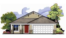 This is the front elevation for these Bungalow Home Plans.