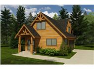 This is a 3D rendering of these garage plans.