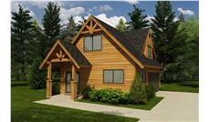 This is a 3D rendering of these garage plans.