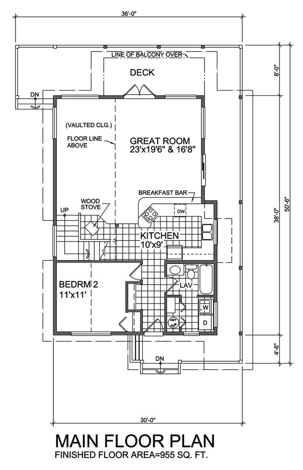 House Plan RS-1644 Main Floor Plan