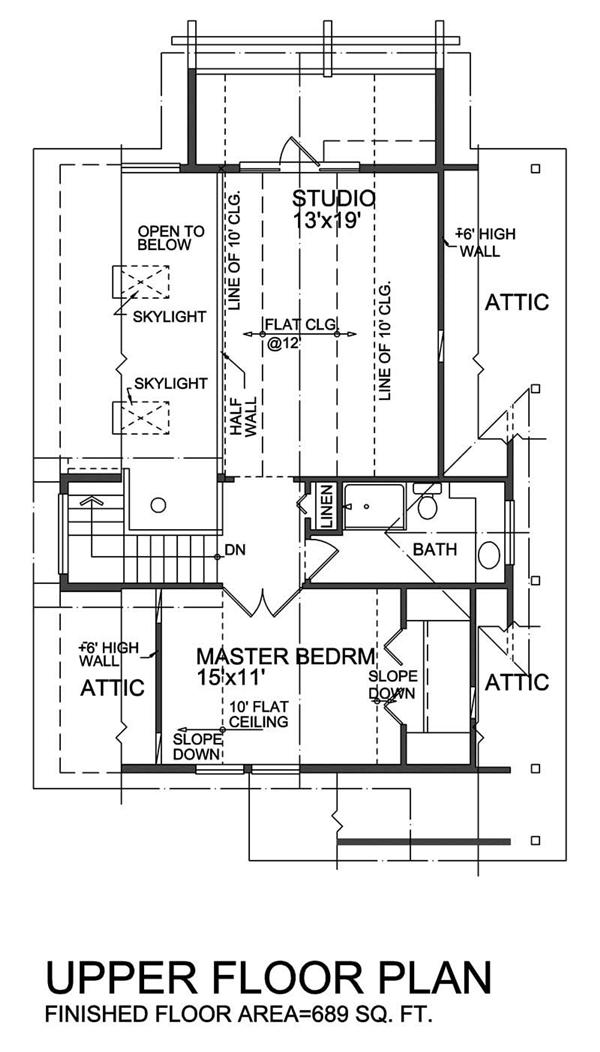 House Plan RS-1644 Second Floor Plan