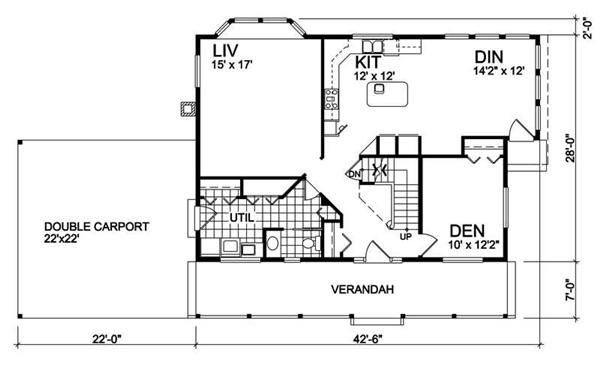House Plan RS-2215 Main Floor Plan