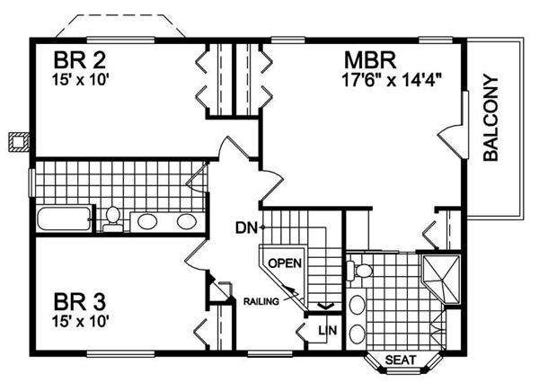 House Plan RS-2215 Second Floor Plan